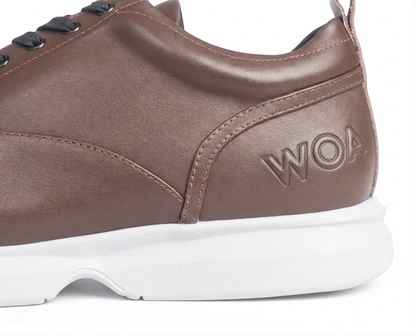 Brown & White All-Day WOA Dress Sneaker