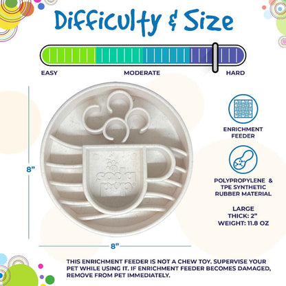 Java eBowl Deep Slow Feeder Dog Bowl for Enrichment | USA Made