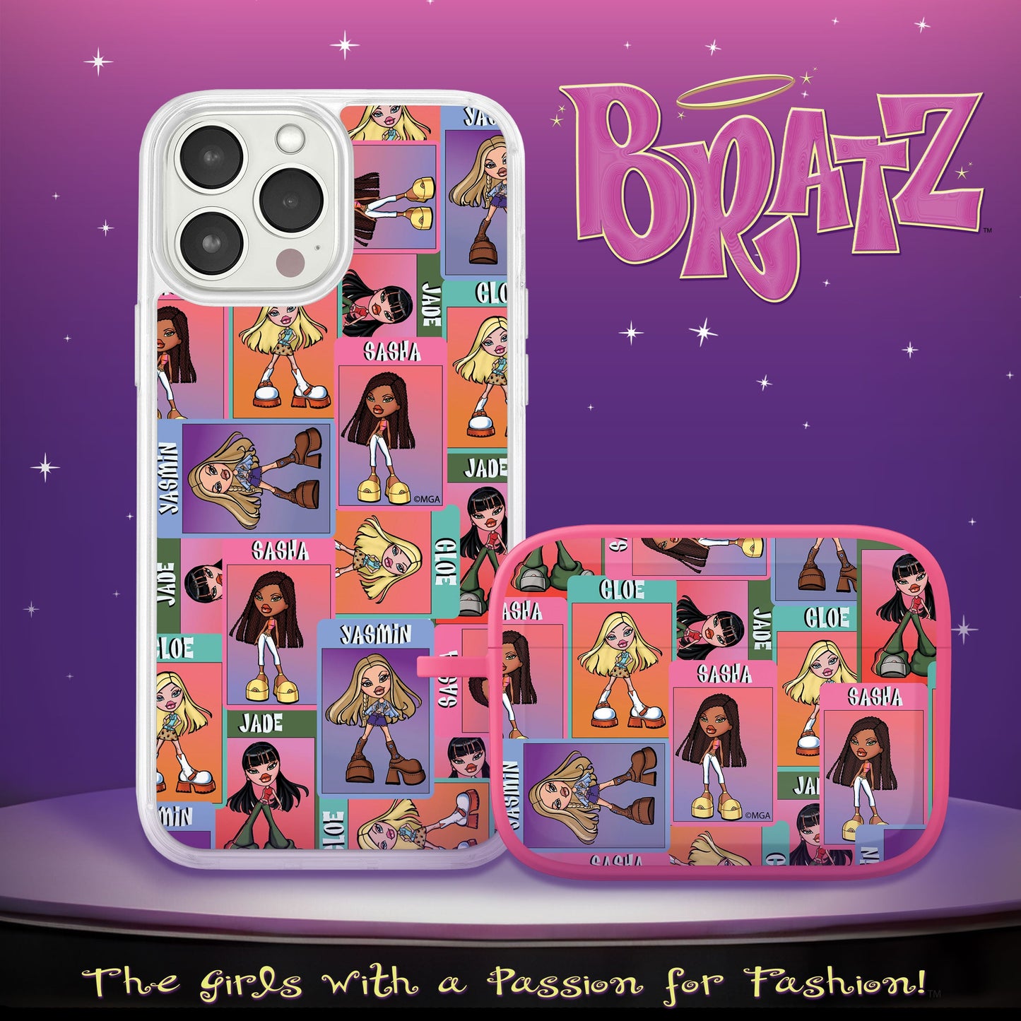 Bratz® Classic HD Apple iPhone 13 Mag-Safe Phone Case and AirPods Pro Combo Package