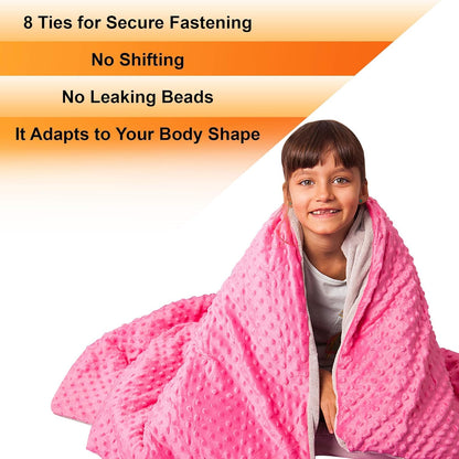 5 Lbs Weighted Blanket for Kids with Removable Cover - 36" x 48"