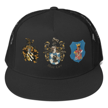 Mor Luv Yuropa Family Crest Trucker Cap