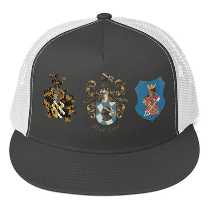 Mor Luv Yuropa Family Crest Trucker Cap