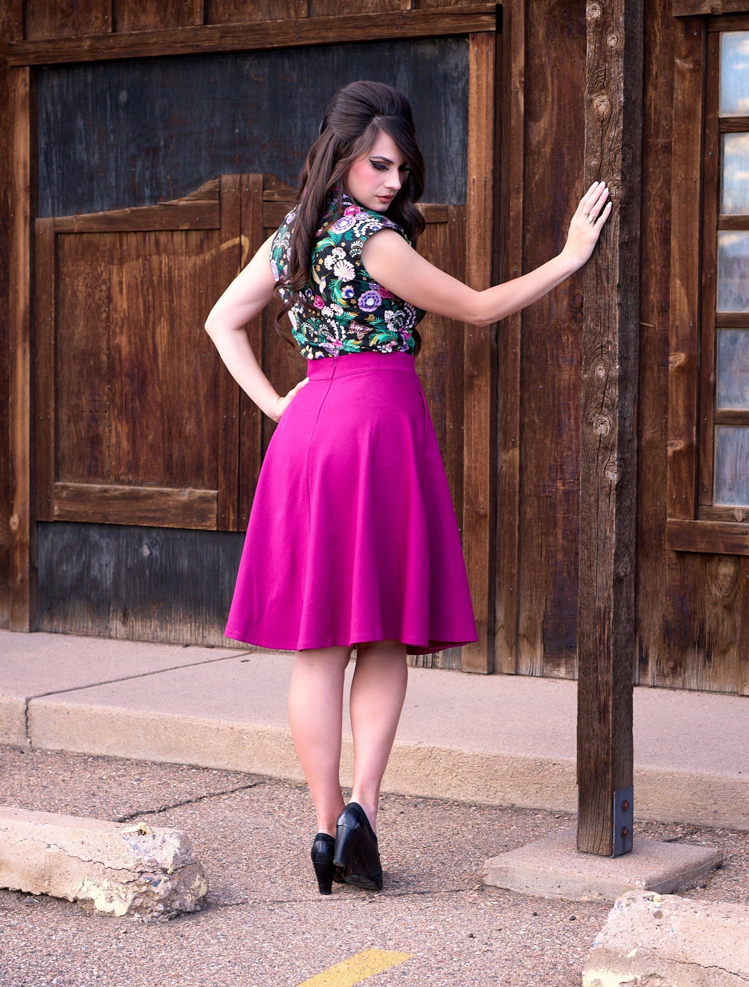 Charlotte Skirt in Magenta - Triathlete Store