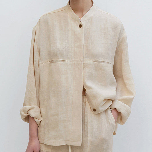 The Natural Edit – Pure Linen Pocket Shirt