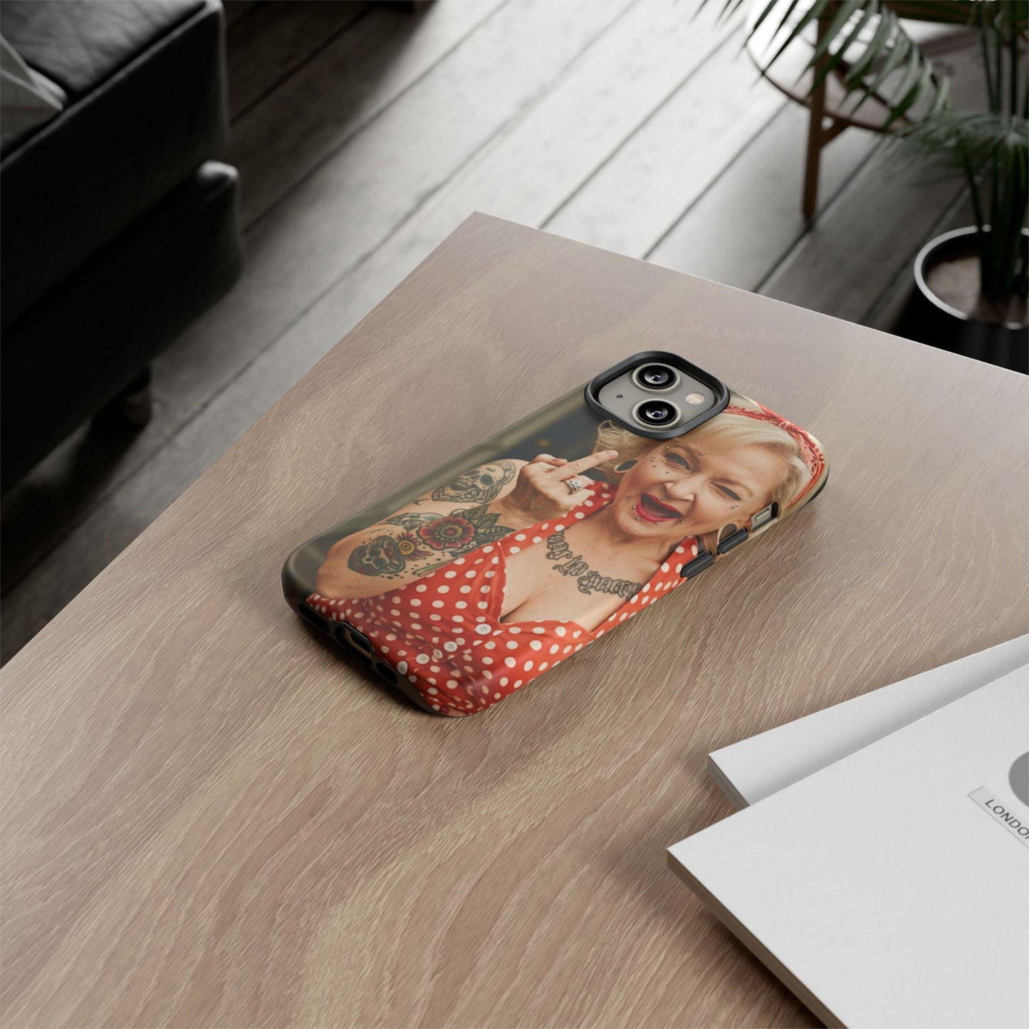 Rebellious Tattooed Betty White Tough Phone Case