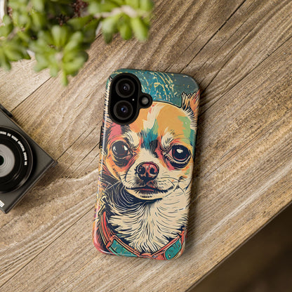Abstract Chihuahua Tough Phone Cases