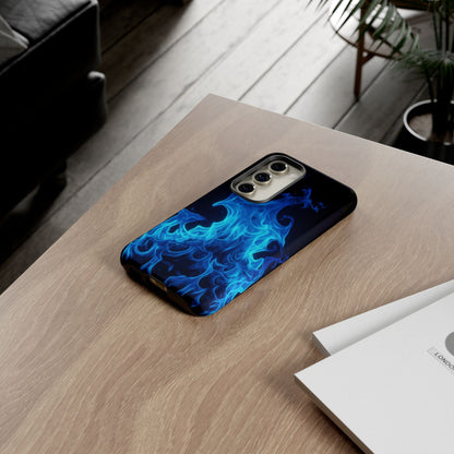 Blue Flames Tough  Phone Case