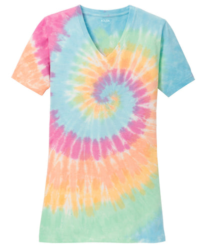 Koloa Ladies V-Neck Tie-Dye Tee