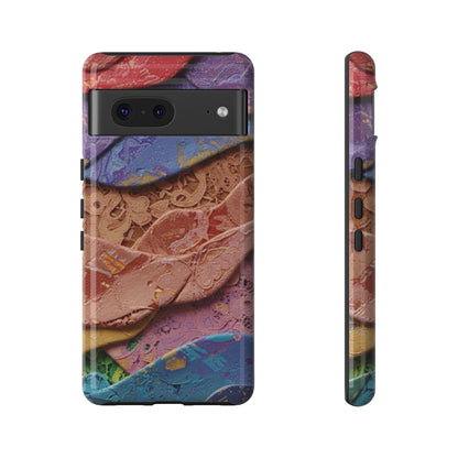 Abstract Painted Lace Tough Phone Case