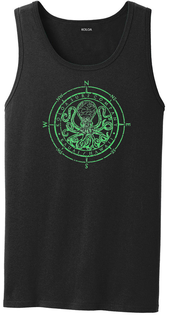 Koloa Green Octopus Tank Top