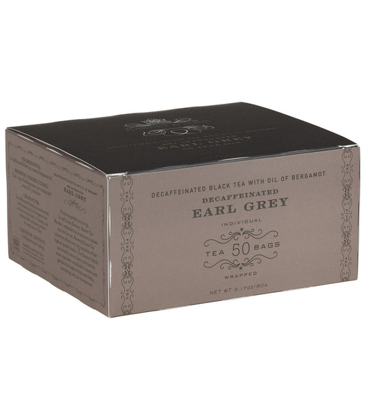 Decaf Earl Grey, Box of 50 Wrapped Teabags