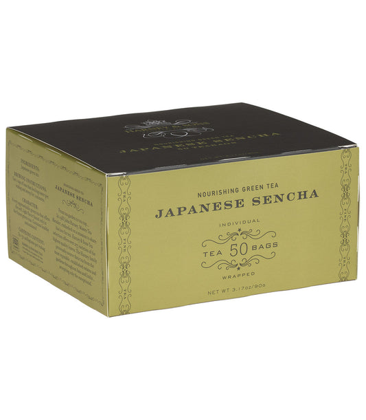 Japanese Sencha, Box of 50 Wrapped Teabags