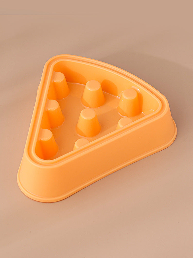 Pizza Shape Slow Feeding Pet Bowl