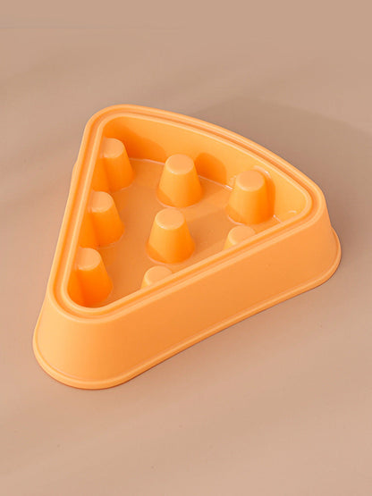 Pizza Shape Slow Feeding Pet Bowl