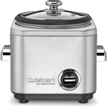 Cuisinart CRC-400 4 Cup Rice Cooker, Stainless Steel Exterior