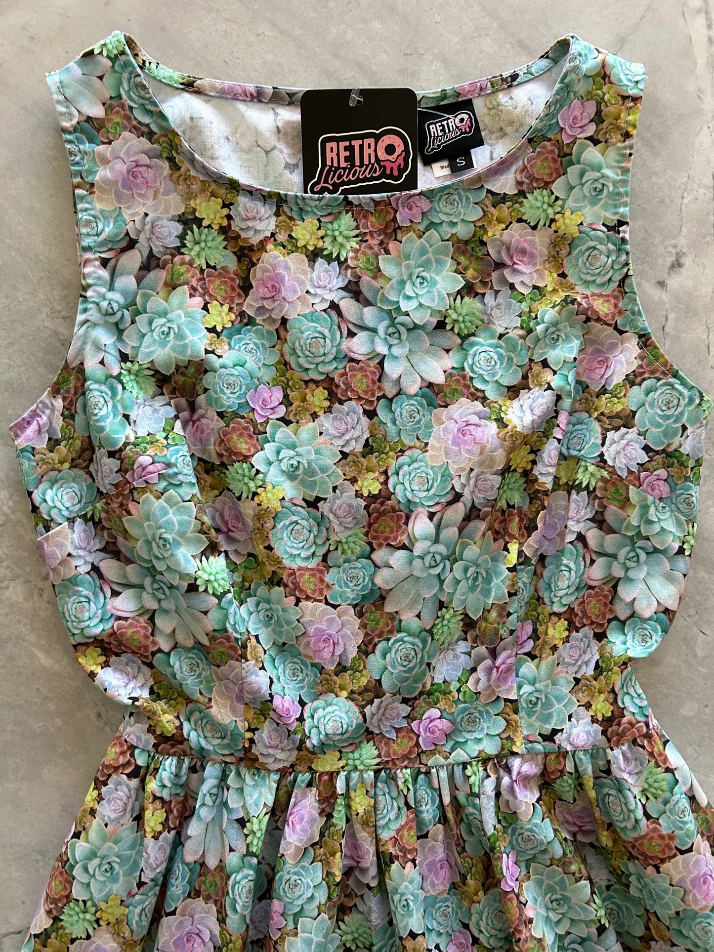 Succulent Vintage Dress - XS only, 1 left! - Triathlete Store