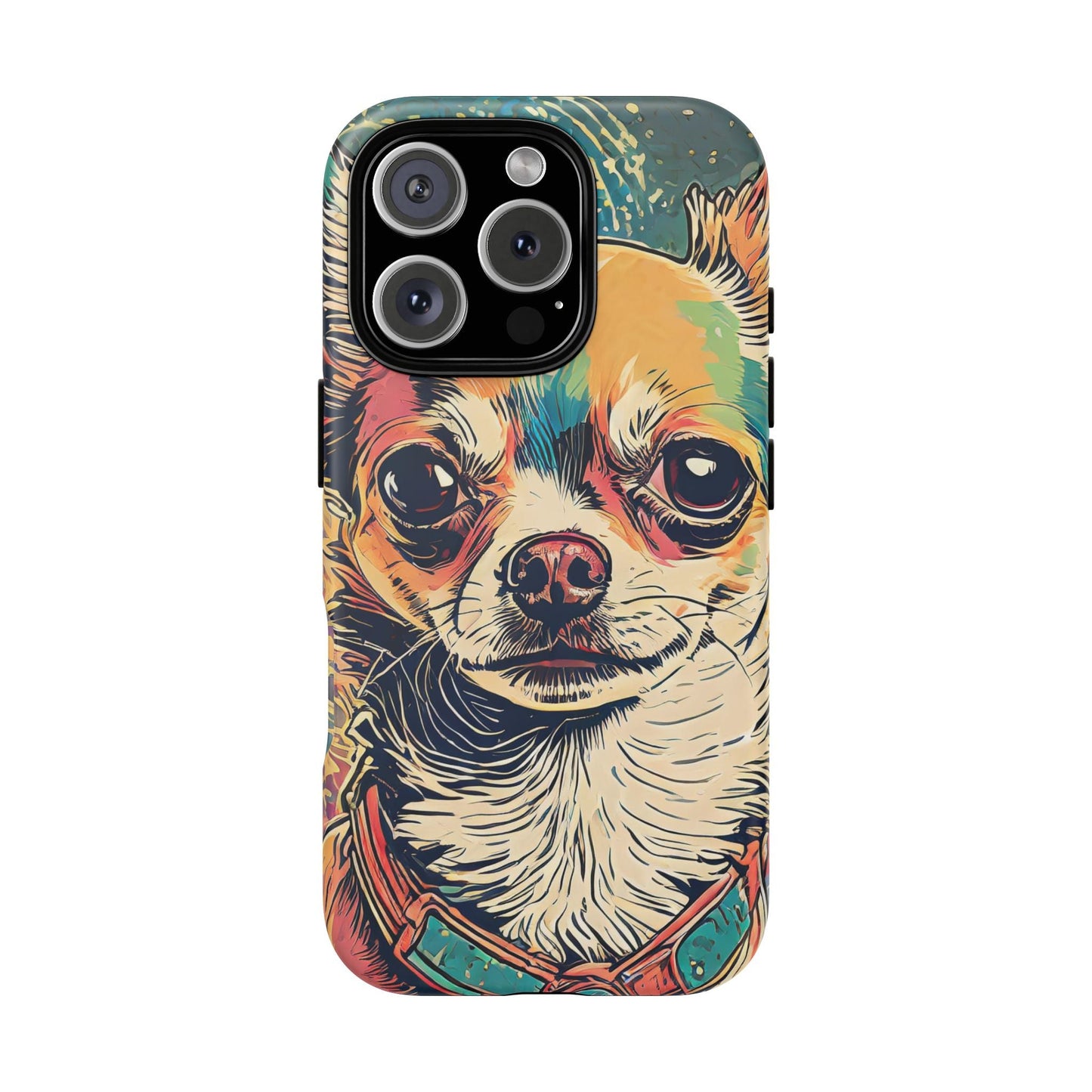 Abstract Chihuahua Tough Phone Cases