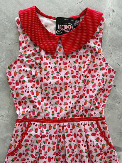 Berry Cherry Collared Dress