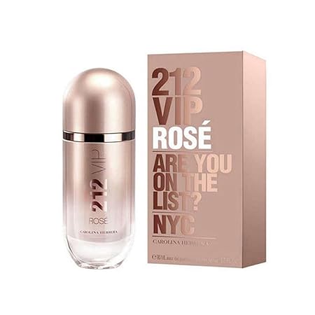 Carolina Herrera 212 Vip Rose Fragrance For Women - Notes Of Bubbly Rosթ - Seductive Peach Blossom - Fresh, Elegant And Dynamic - Day And Night Wear - Sensual And Feminine Scent - Edp Spray - 2.7 Oz