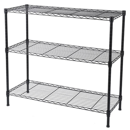 3-Tier Adjustable Wire Storage Rack (35.5" x 13.8" x 31.5")