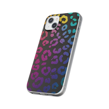 Vibrant Leopard Print Flexi Phone Case