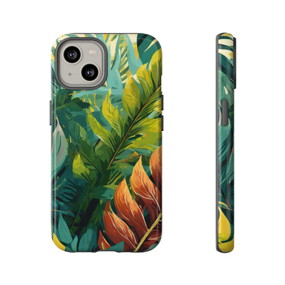 Tropical Leaf Tough Phone Case