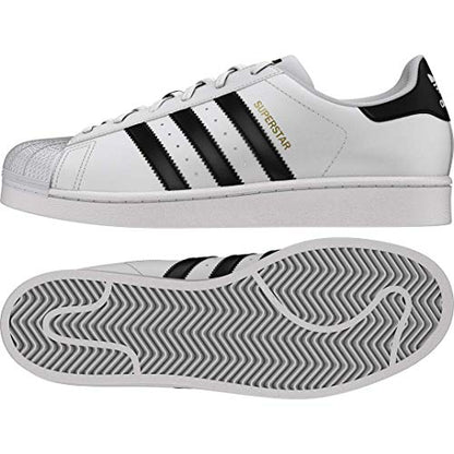 adidas Originals womens Superstar Sneaker, White/Black/White, 9.5 US