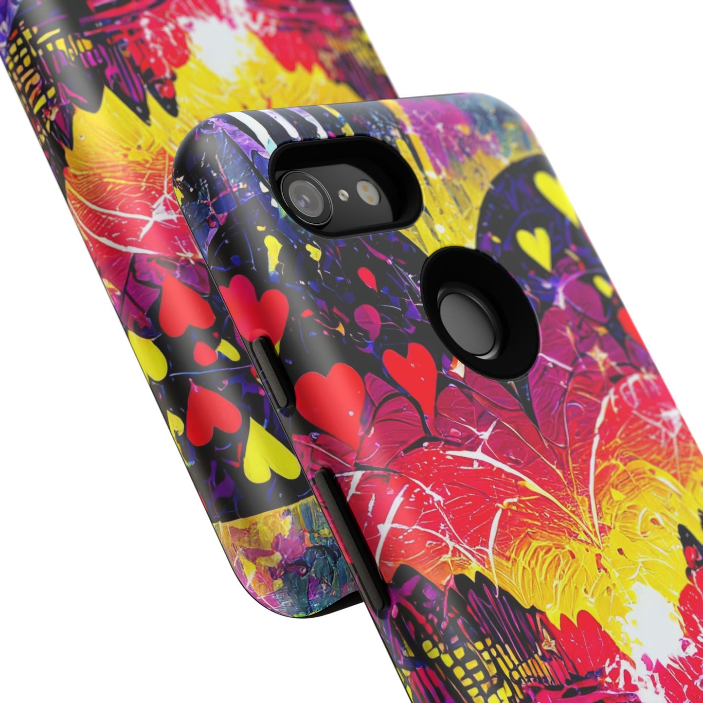 Vibrant Heart Sunset Tough Phone Case