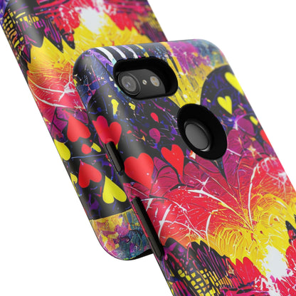 Vibrant Heart Sunset Tough Phone Case