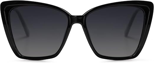 SOJOS Trendy Polarized Sunglasses For Women Retro Womens Oversized Square Cat Eye Sun Glasses UV Protection SJ2206