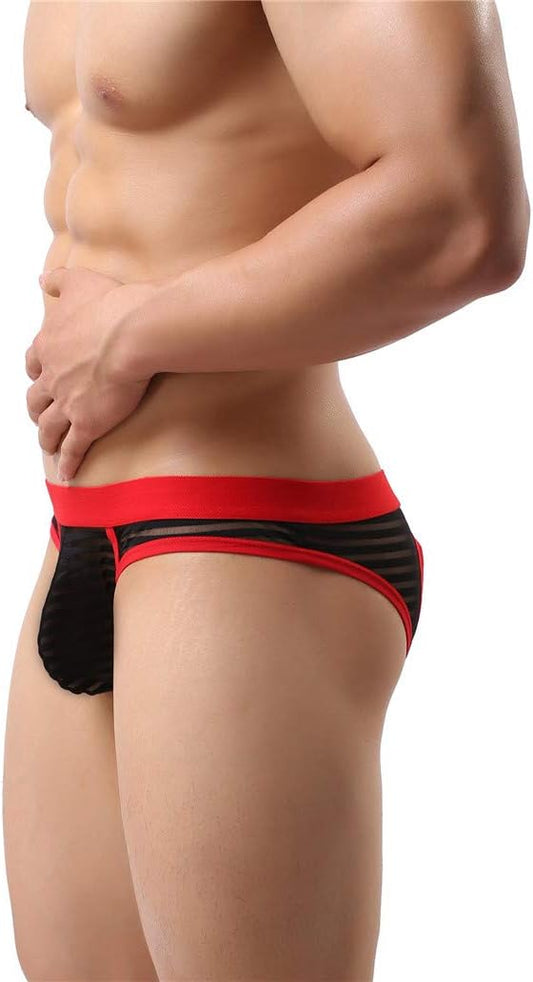 Evankin Men Jockstraps Cotton Mesh Breathable Men Underwear Briefs Thongs Gay Underwear