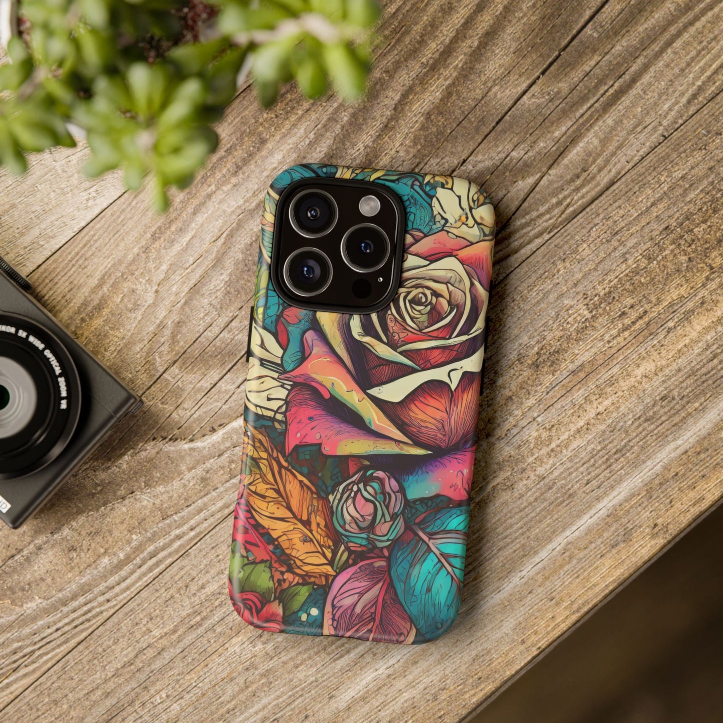Colorful Roses Tough Phone Case