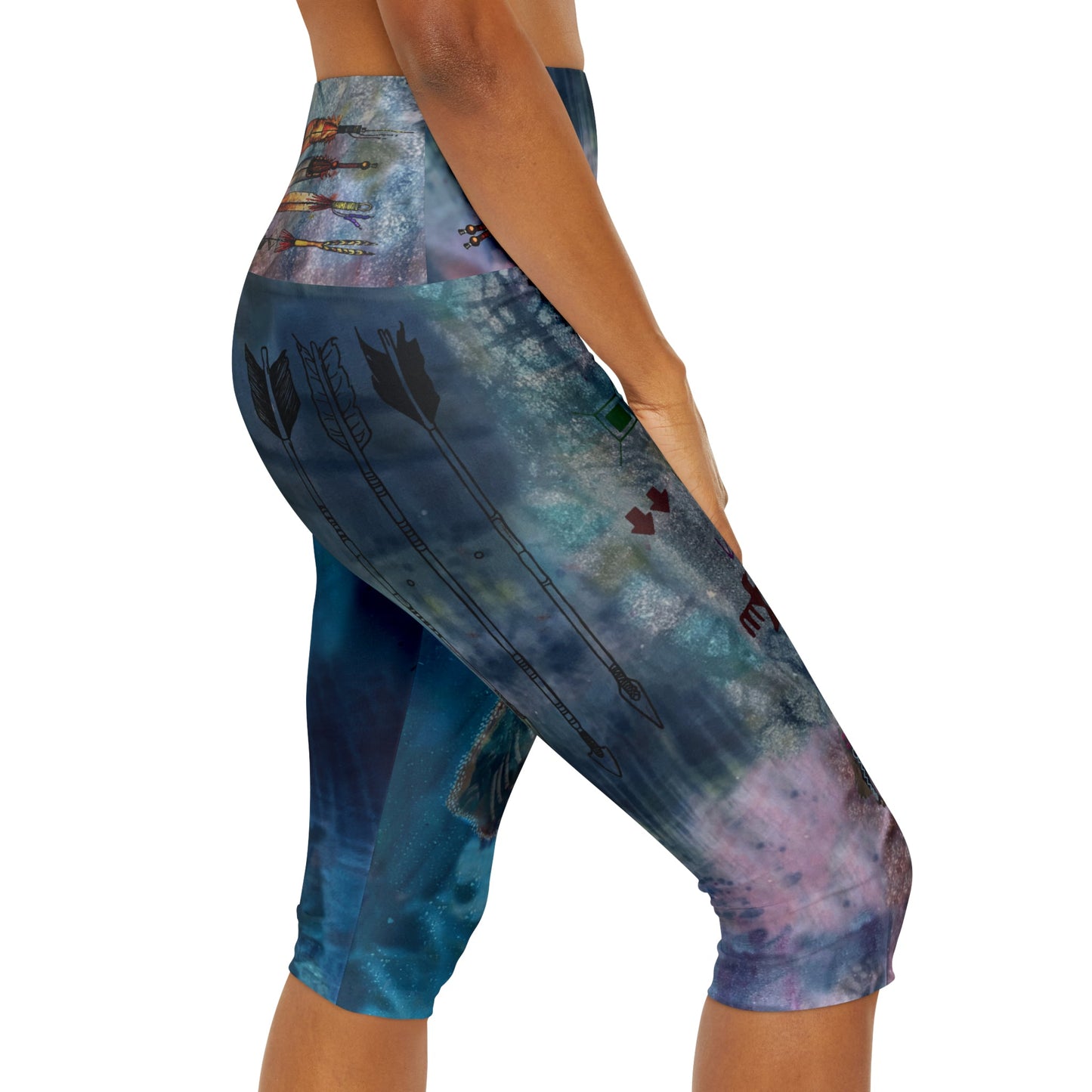 Founding Feathers Capri Leggings