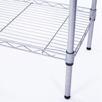5-Tier Storage Rack with Safety Lip (29" × 13.4" × 59")