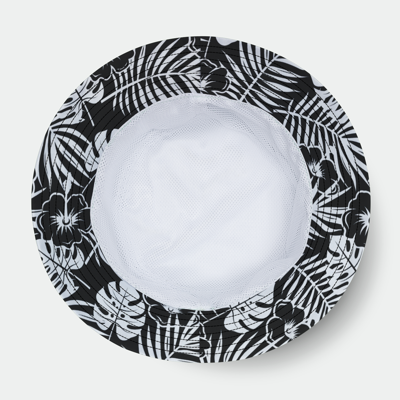 Rad Palm BLK WHT Bucket Hat