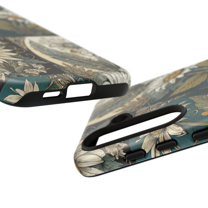 Abstract Teal Daisy Tough Phone Case
