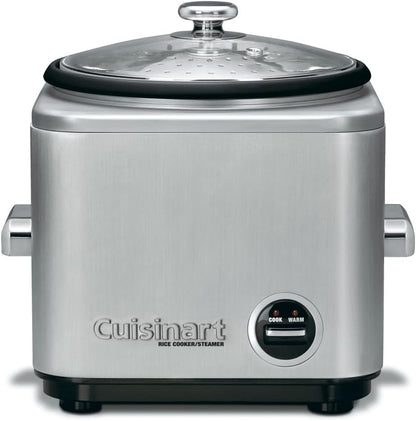 Cuisinart CRC-400 4 Cup Rice Cooker, Stainless Steel Exterior