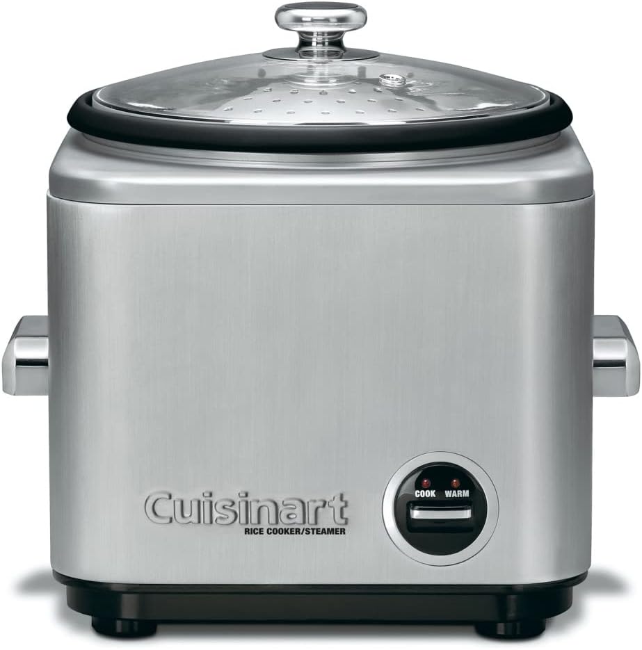 Cuisinart CRC-400 4 Cup Rice Cooker, Stainless Steel Exterior