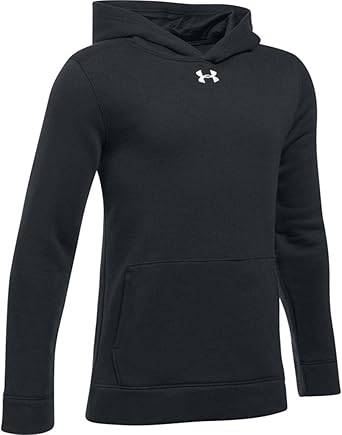 Under Armour Youth Hustle Fleece Hoody Black | White Youth Medium