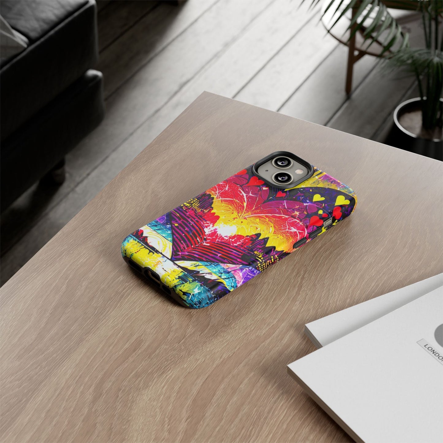 Vibrant Heart Sunset Tough Phone Case