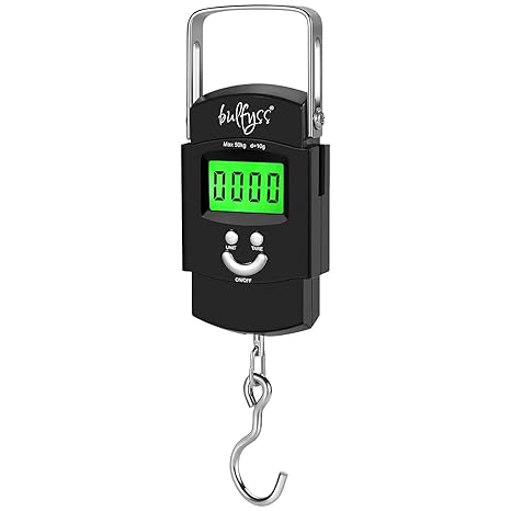 Electronic Digital Luggage Weighing Scale Black Black