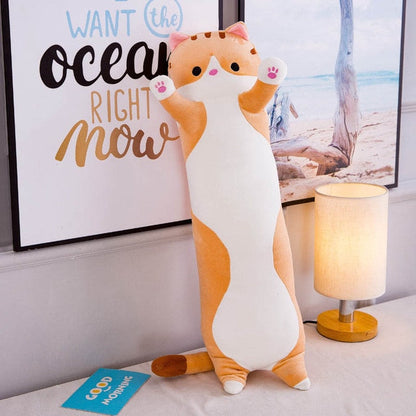 Plush Long Cat Body Pillow