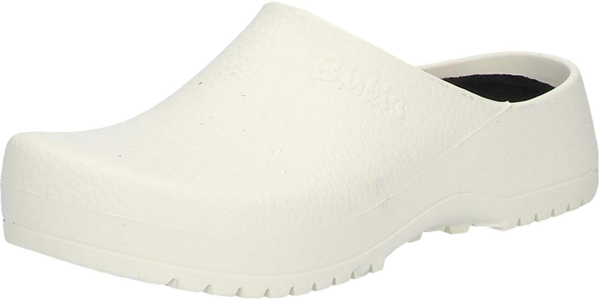BIRKENSTOCK Super Birki Fusion Unisex Garden Clogs, White, 10 Men