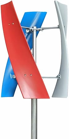 500W DC 24V Wind Turbine Generator Kit w/Charge Controller Windmill Power Low Starting Wind Speed Maximum Speed Protection for Boats, Gazebos, Cabins or Mobile Houses