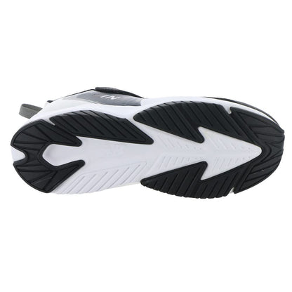 New Balance Kid's Rave Run V2 Hook & Loop Running Shoe, Black/White, 1 Little Kid