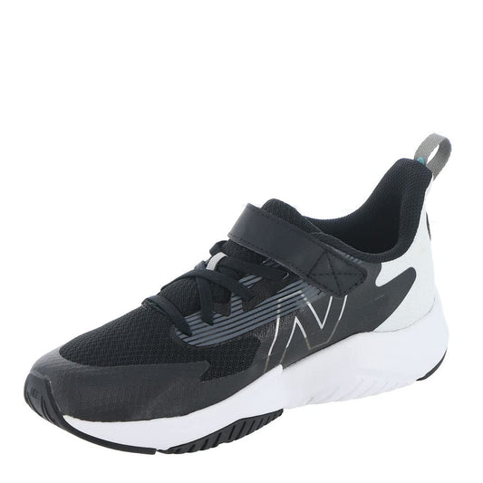 New Balance Kid's Rave Run V2 Hook and Loop Running Shoe, Black/White, 10 Toddler