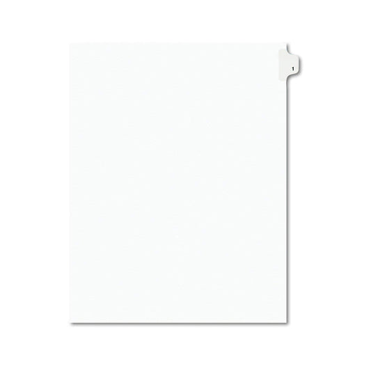 Avery Individual Legal Exhibit Dividers, #1, Side Tab, Letter Size, 25-count