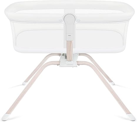 TCBunny Rocking Bassinet & Baby Bassinet Bedside Sleeper, 2-Sided Mesh Portable Bed Crib for Newborn Baby, Trave Bag Included (White)