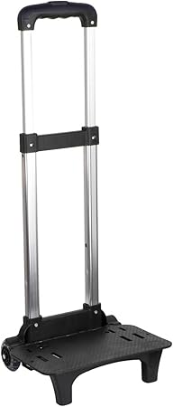 Backpack Trolley Aluminum Alloy 2 Wheels Portable Telescopic Rod Travel Trolley