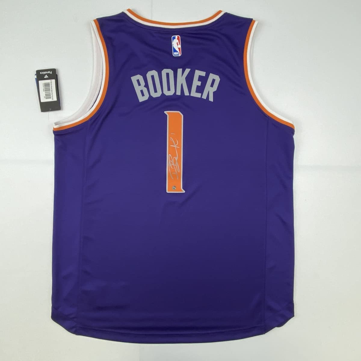 Autographed/Signed Devin Booker Phoenix Purple Basketball Jersey Steiner Sports COA